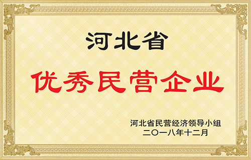 河北省優(yōu)秀民營企業(yè)